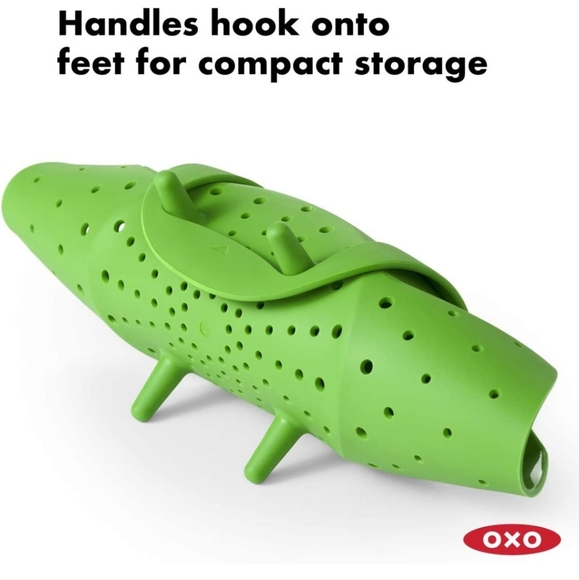 Bundle of 3 OXO SoftWorks Silicone Steamers - green - Picture 8 of 12